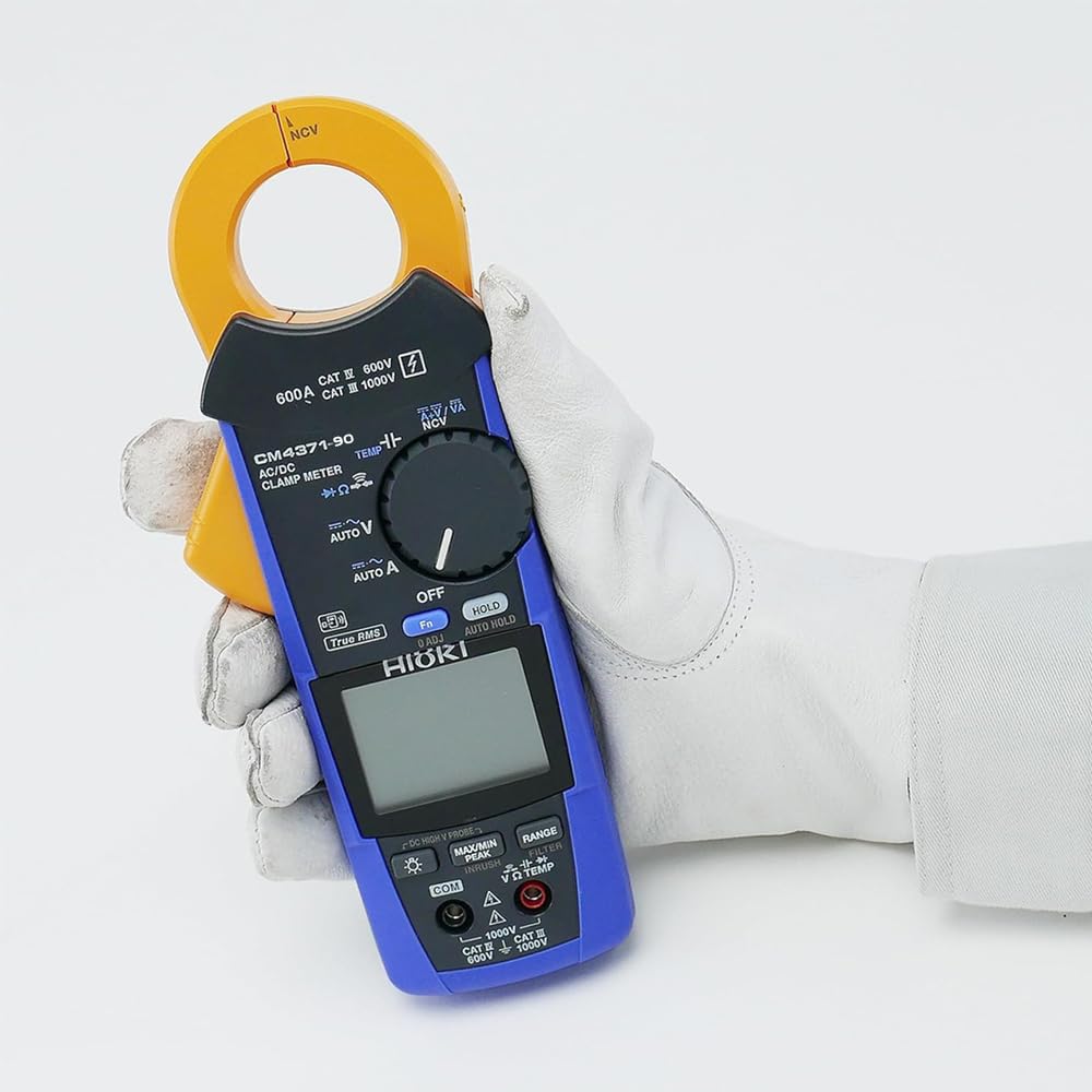 *Envío el mismo día* Multímetro de pinza CA/CC de verdadero valor eficaz para cuadros de distribución, equipos industriales y pruebas de corriente de irrupción en cableado | Modelo: CM4371-90