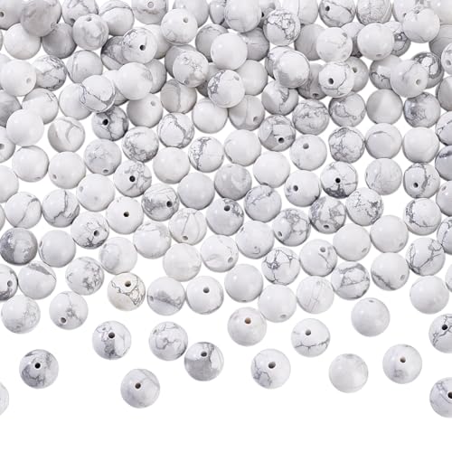 Perline cubiche di turchese howlite da 6 mm - pietra naturale per la