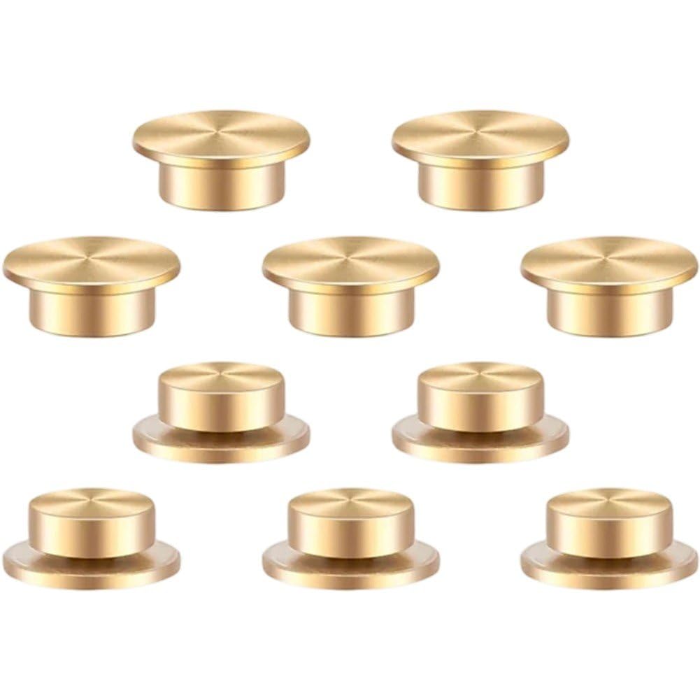 Fituenly 10pcs Mini Metal 360 Rotating Bearings, Spin Mechanism Spinner for DIY Crafts Paper Scrapbooking, Jewelry Making Nail Decoration Tools