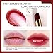 evpct 2Pcs Black Red Cherry Magic Mood Color Changing Lipstick Long Lasting 24 Hours Original for Women, PH Color Change Changing Jelly Lipstick Tinted Lip Balm Gloss Stain Makeup Set labiales magicos