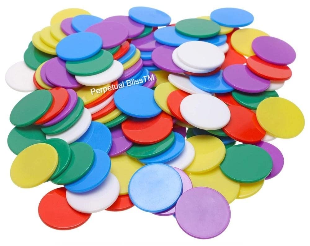 Perpetual Bliss 100 Coin Plastic|Token|Chips|Math Counters for Kids|Board Games|Mixed Colours (B08X17D8TN) Amazon Price History, Amazon Price Tracker