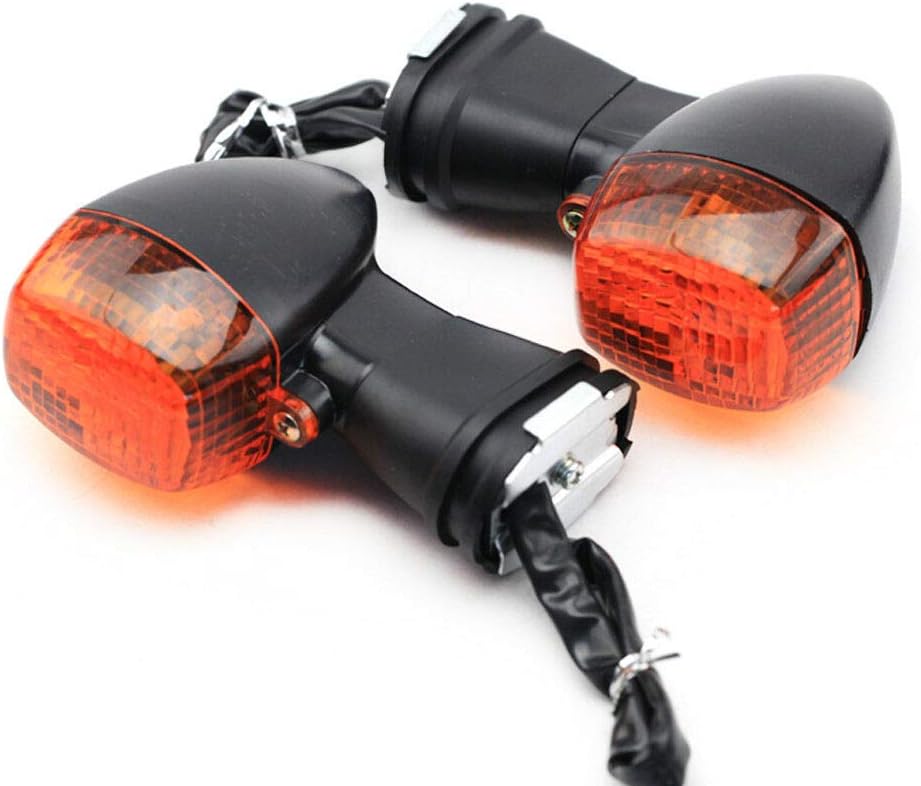 Front Turn Signal Indicator Lights For KAWASAKI NINJA ZX7RR ZX6R ZRX1200R 1200S 500R ZZR600 GPZ 500/GPZ1100 (Amber)