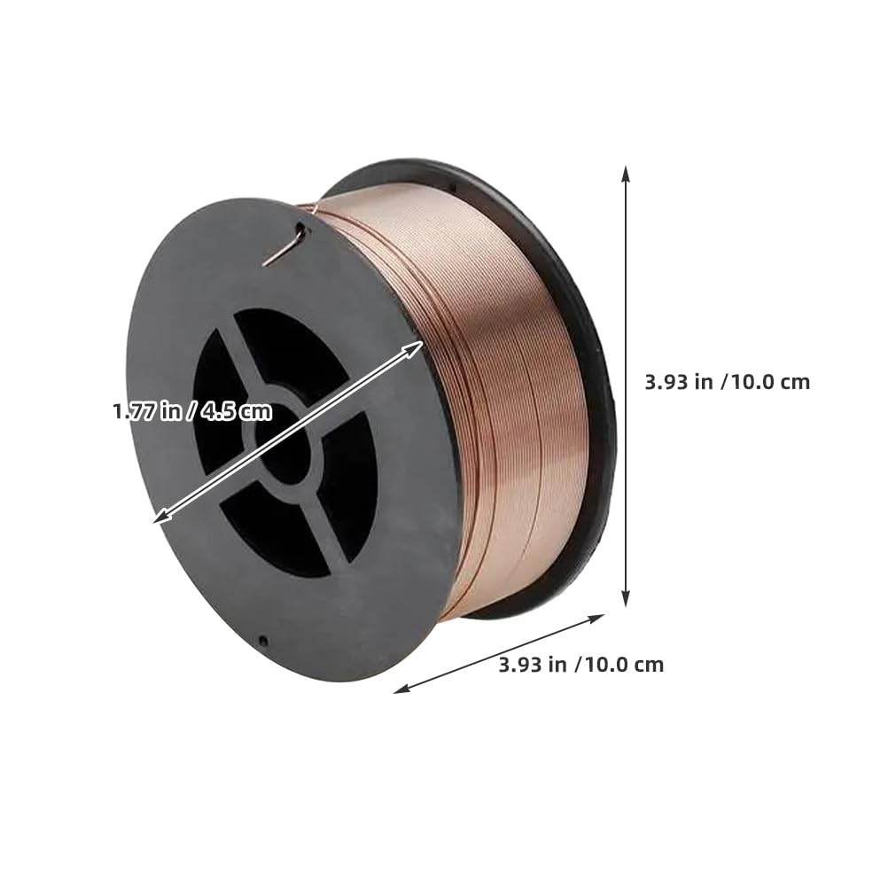 1 rotolo di filo per saldatura in acciaio al carbonio senza gas, per saldatura a filo animato, per una maggiore produttività per lavori industriali e di riparazione, oro rosa 1,2 mm