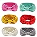 El Bebé de las Vendas del Lana Tejidos de Punto de Turbante Hairbands para los Cabritos/Chilren/Bebé (6 Pack)