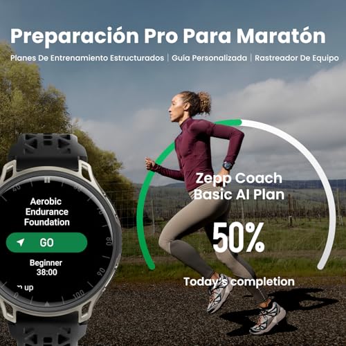 Reloj GPS Amazfit Cheetah 2 Pro 48mm con pantalla AMOLED para Android y iPhone 5