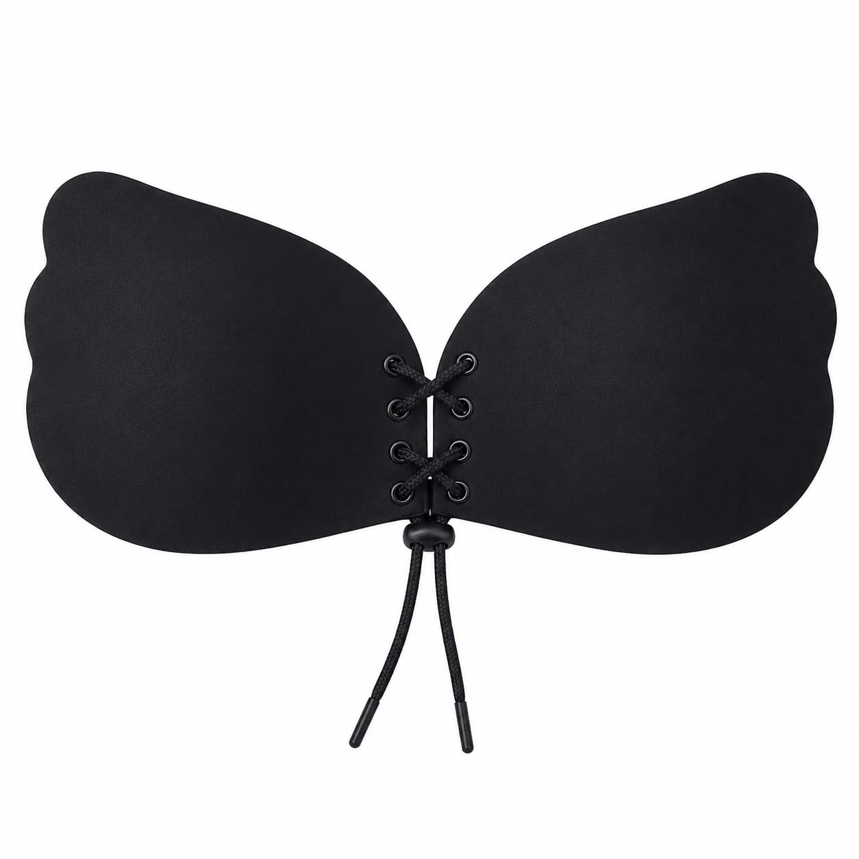 Strapless Sticky Bra for Women Reusable Backless Adhesive Push Up Bra Invisible Silicone Cups Strong Grip Lift Support for Dresses Black XL 34 D Size-image-7
