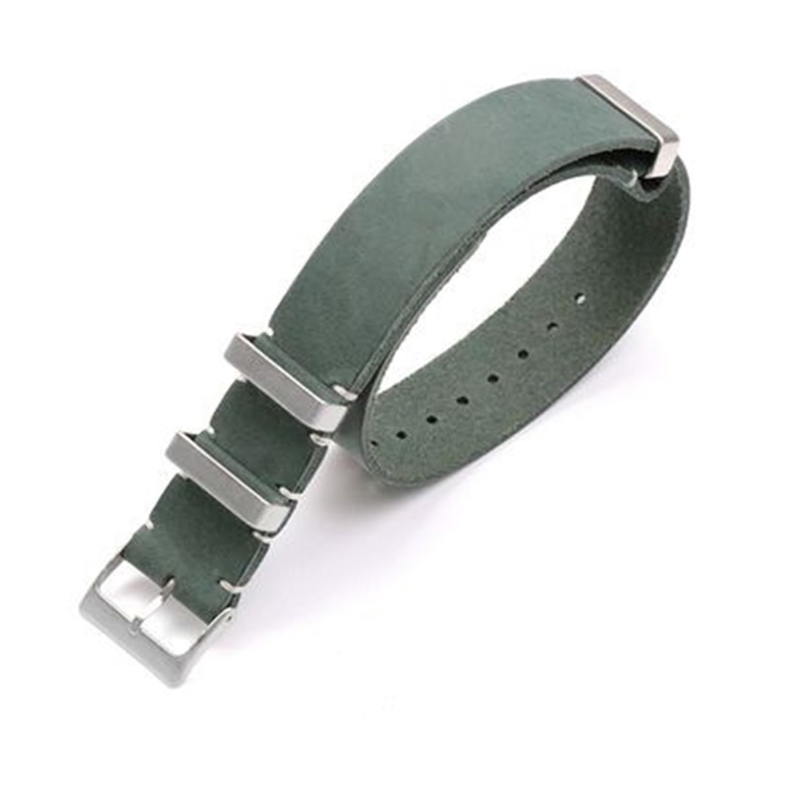 Crazy Horse - Cinturino di ricambio per orologio, in vera pelle, 18 mm, 20 mm, 22 mm, 24 mm, fatto a mano (marrone, 18 mm)