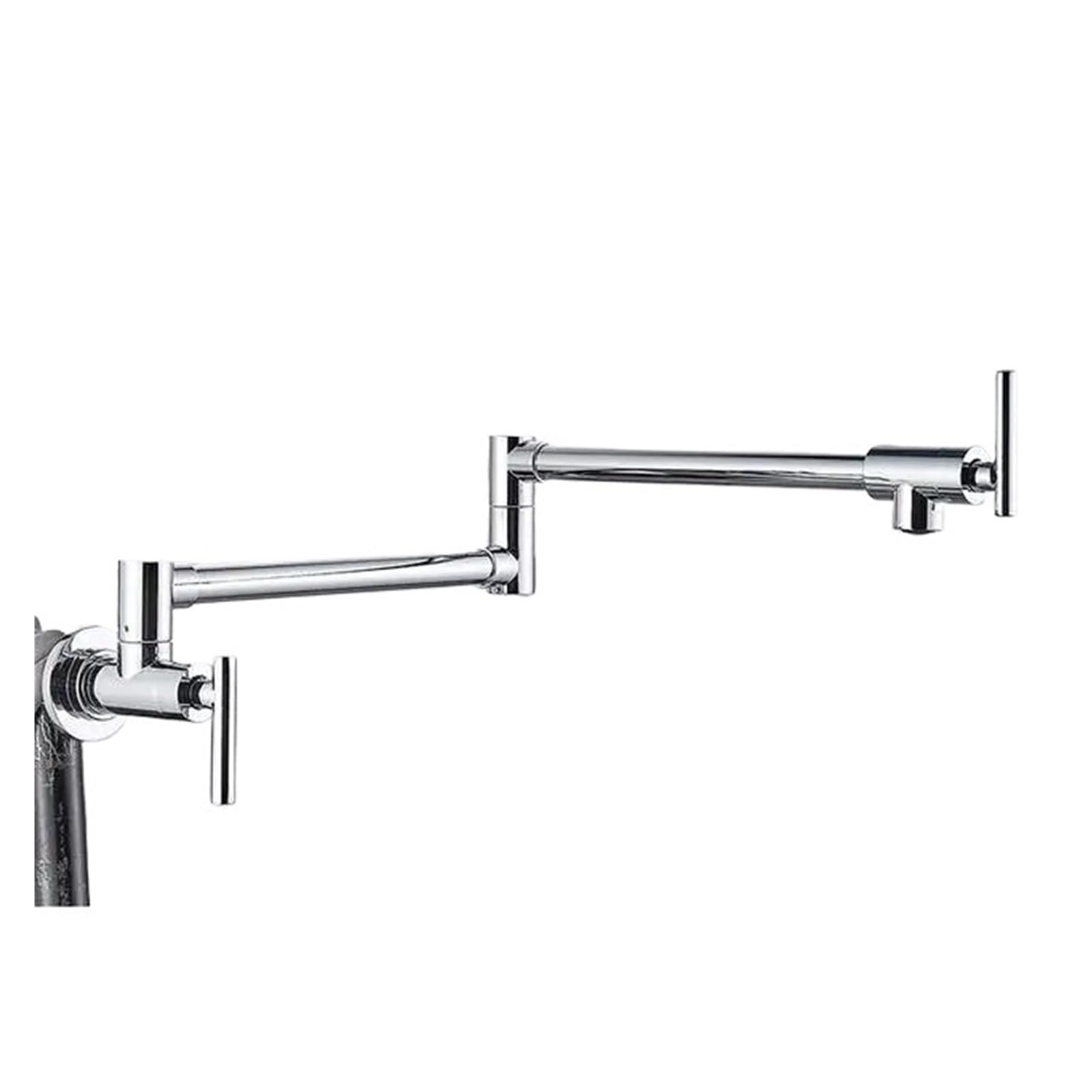 Grifo de cocina de latón de dos caño plegable para chef en casa
