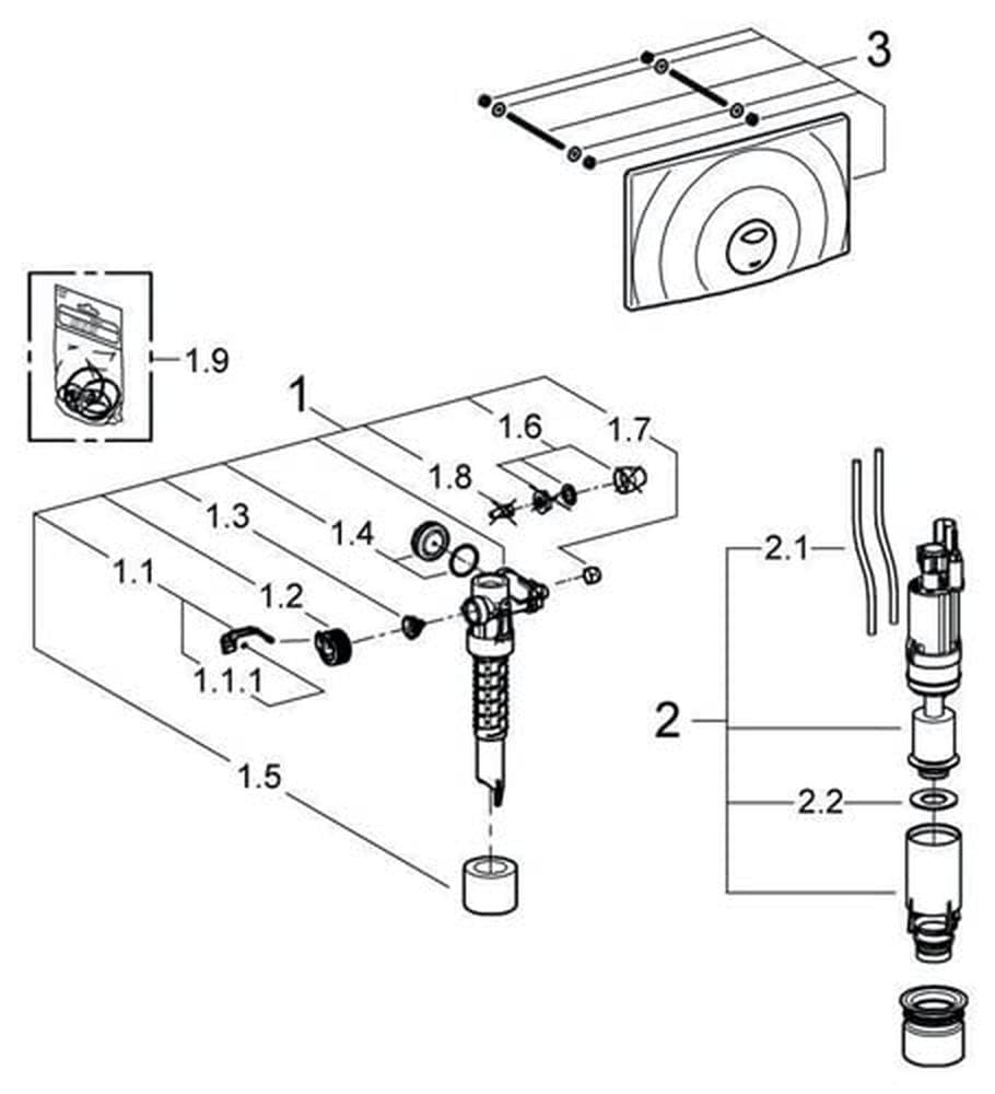 GROHE 38815000, Blanco
