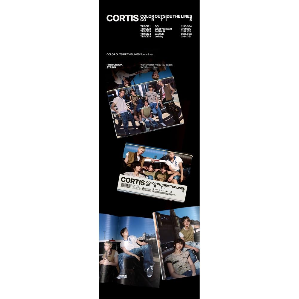 CORTIS [1. album EP COLOR OUTSIDE THE LINES] (Scena 3 Ver.) + zestaw 3 dodatkowych fotokartek