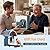 WLNYUGS Smart Bird Feeder with Camera, 2.5K UHD Bird Feeder Camera Solar Powerd, Sensitive AI Identification, Instant Alerts Capture Video, IP66 Waterproof for Outdoor, Ideal Gift, Blue
