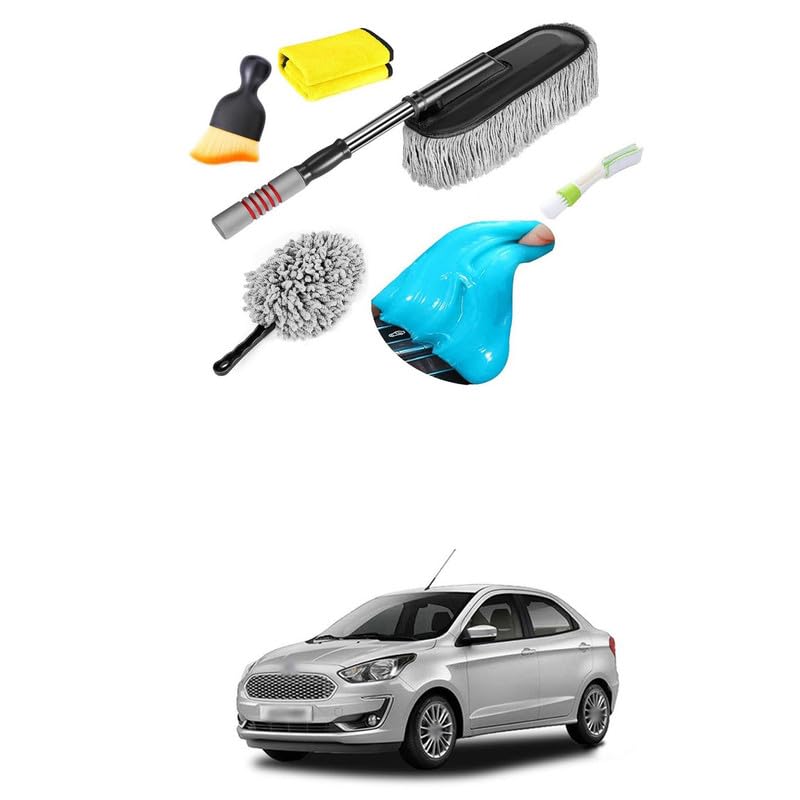 LOVMOTO Car BR-US-H Kit Best Microfiber Multipurpose BR-US-H, Interior & Exterior Cleaning Tools, Dashboard Detailing Brush, Scratch Lint Free, Pollen Removing Set of 65 Comfortable With Fig-o Asp-ire