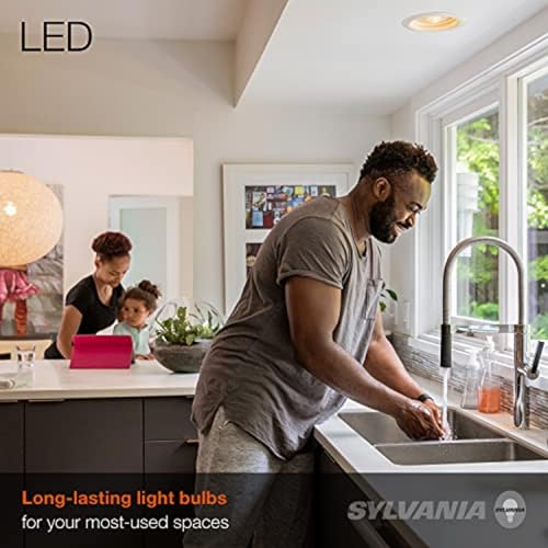 Image of Sylvania LED Flood BR30 Light Bulb, 65W Equivalent Efficient 9W, Medium Base, Dimmable, 2700K, Soft White - 1 Pack (40460)