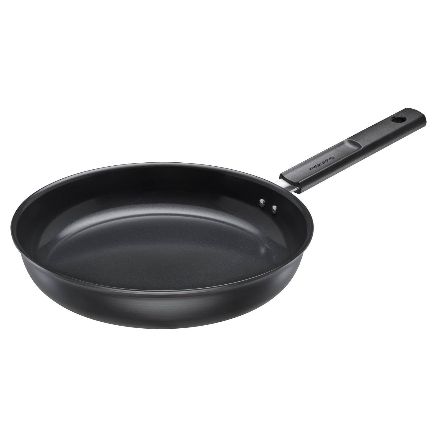 Fiskars Bratpfanne, Hard Face, Durchmesser 28 cm | Für alle Kochfelder geeignet, Antihaftbeschichtung, Kratzfest, Aluminium/Kunststoff, Schwarz, 1075520