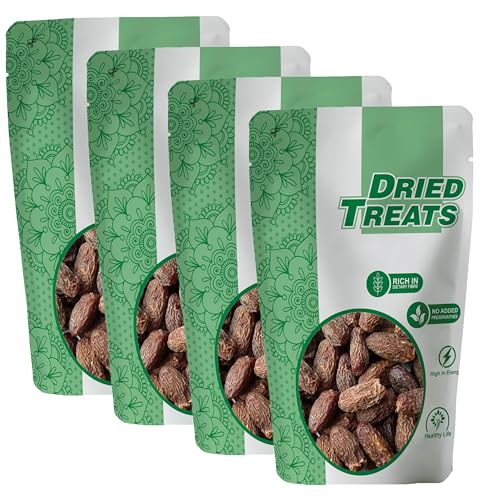 Image of Dried Treats Dried Fruits Nuts And Seeds (Dried Lal Chuara /Lal Sukha Khajoor, 800g (4x200g))