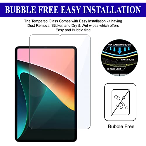 Image of Tempered Glass Screen Guard For Xiaomi Mi Pad 5 / Xiaomi Mi Pad 5 Pro (11 inch Inch) Smartphone (Transparent) (With Easy Installation Kit) (Pack Of 1)