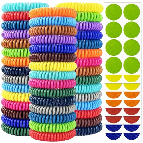 Mosquito Repellent Bracelets 45 Pack, Individually Wrapped Mosquito Repellent Bands with 60 Pcs...