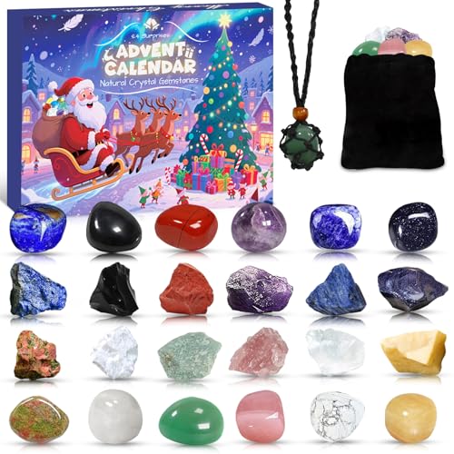 TOFFCAEA Adventskalender 2025 Kristalle, 24 Tage Weihnachtskalender...