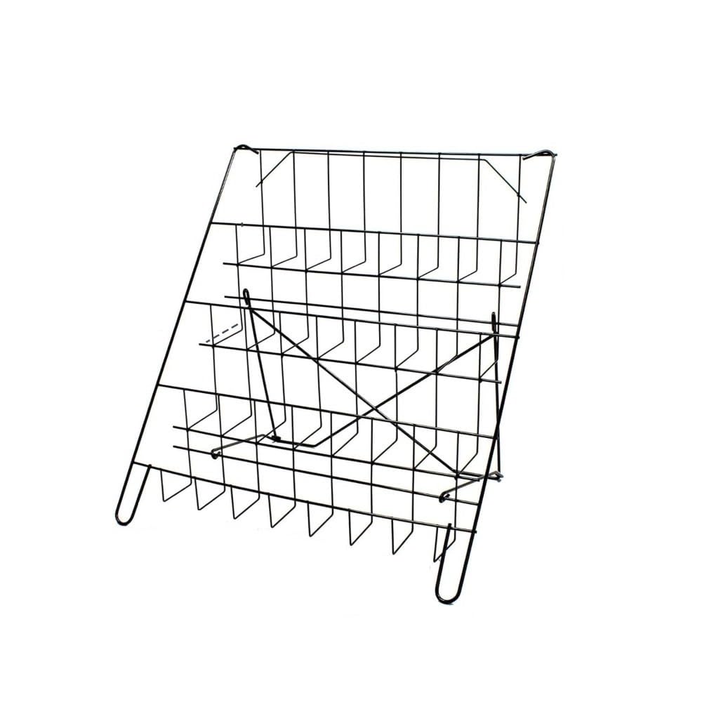Jianjunchaling One Color 4 Open Tiers Holds Magazines Metal Wire Magazine Rack With Brochures Black For Livingroom Office For Office, Trade Show, Exhibitions