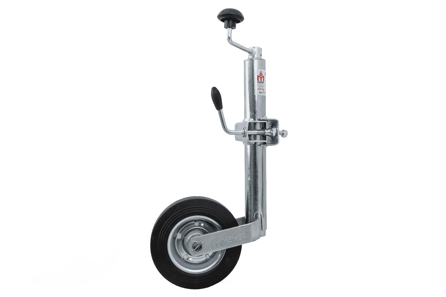 Roue jockey avec collier Unitrailer pour remorque 150 kg LB 48 mm