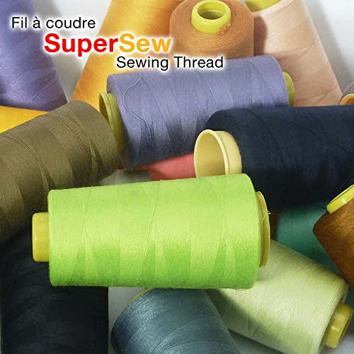Hilo de coser Superpunch poliéster 3000 metros, pack de 4 miniatura 4