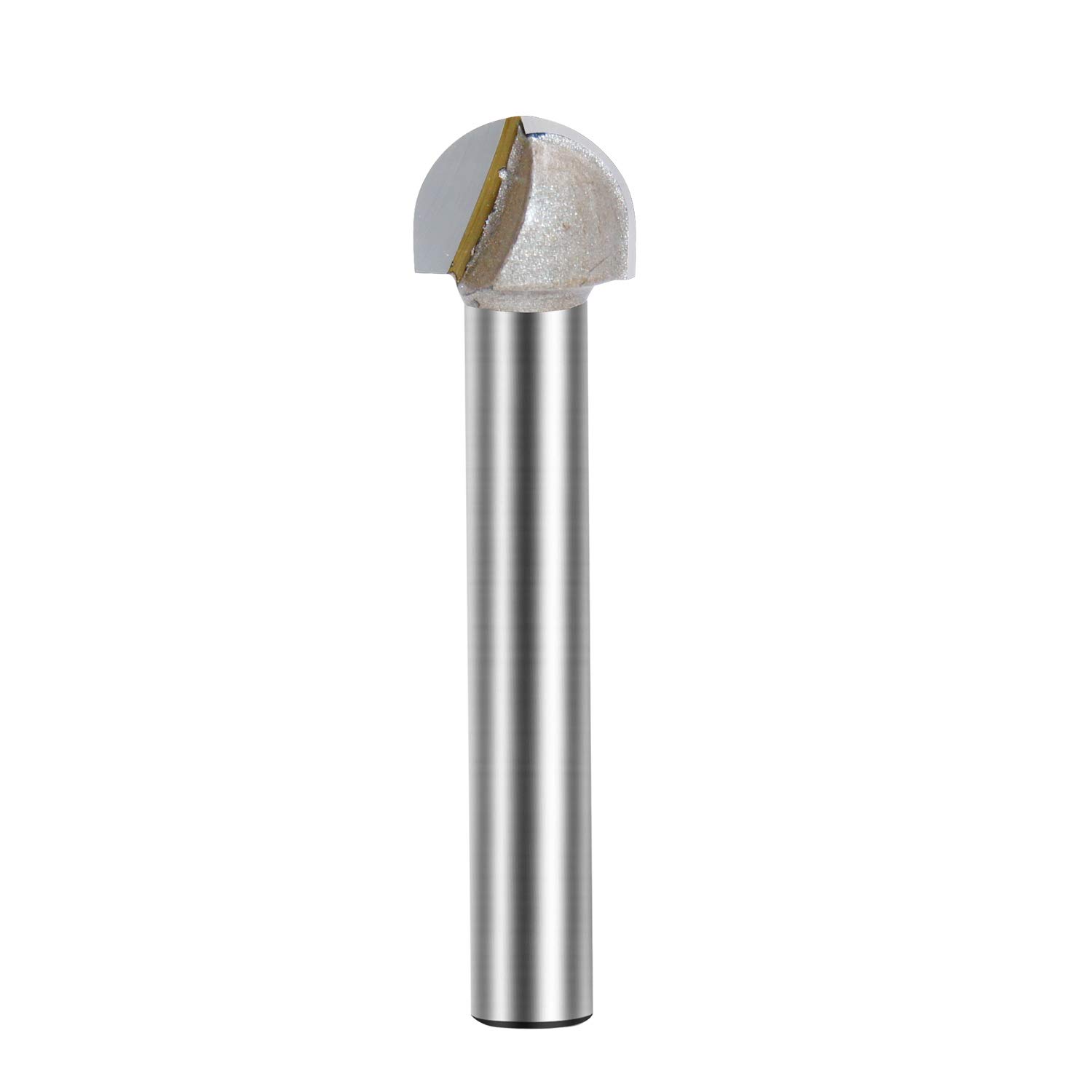 TIDEWAY Cove Box&Core Router Bit, Round Groove Nose Router Bit Solid Carbide For Woodworking ， 1/4’’ Radius x 1/2'' Dia. x 1/4 inch Shank (1/4X1/2)
