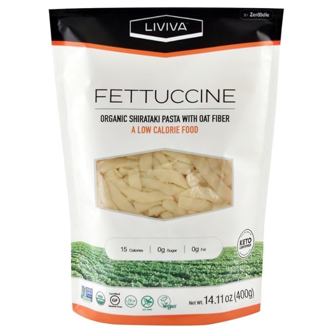 LIVIVA Shirataki Konjac Variety Pack (1 Rice 1 Spaghetti 1 Fettuccine) miniatura 4