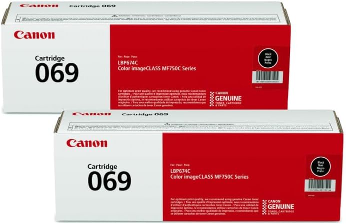 Canon 069 Toner Cartridge Set – 4 Pack (Black, Cyan, Magenta, Yellow) | Compatible Color imageCLASS MF753Cdw, MF653Cdw, LBP674Cdw, LBP633Cdw | High-Yield Toner Replacement Set