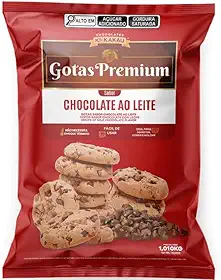 Chocolate em Gotas Premium Ao Leite 1,01kg – Kikakau – Gotas de Chocolate Profissional para Confeitaria, Recheios e Coberturas