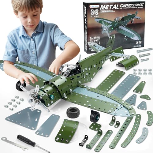 Geangvn Metal Model Airplane Building Toys for Ages 8-13 14 and Up, 285pcs Plane Stem Toys for Boys...