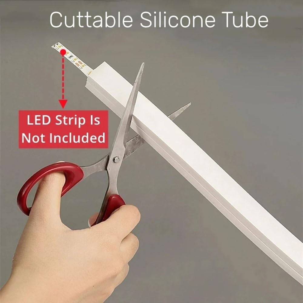 Neon Silicchannel 1-5M Flexible Neon Silicon Tube Led Profiles Housing Recessed Waterproof Ip67 Ribbon Outdoor Decor Linear Tape Strip Lights/T1010 For 8Mm Pcb/3.0M