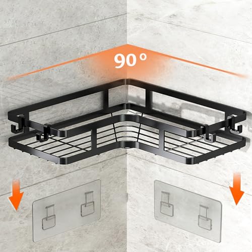 ZVZM Shower Shelves Storage Rack Basket, Corner Shower Caddy Shelf No Drilling, Home Essentials Bathroom Organiser Accessories for Bathroom or Kitchen - Cosy Home Interiors ZVZM Shower Shelves Storage Rack Basket, Corner Shower Caddy Shelf No Drilling, Home Essentials Bathroom Organiser Accessories for Bathroom or Kitchen - Image 4