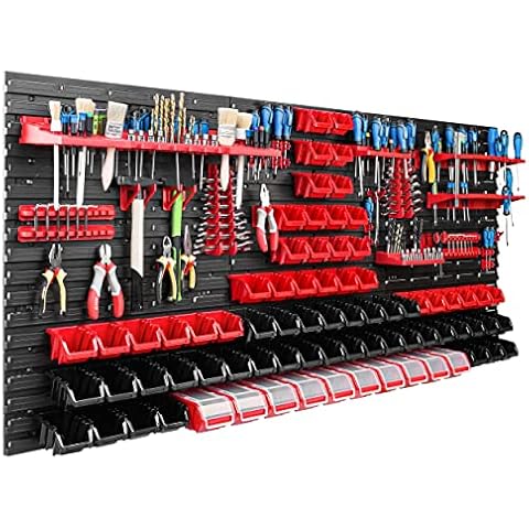 Estantería multiusos de plástico resistente para taller con 78 unidades Cover