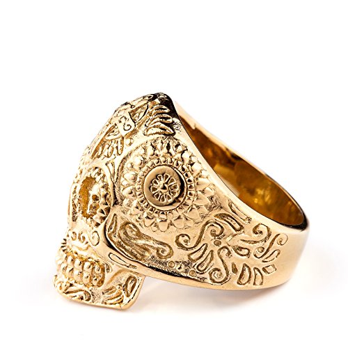 Image of Genuine Stainless Steel Ring Jewelry for Men Fashion Punk Biker Skull Rings