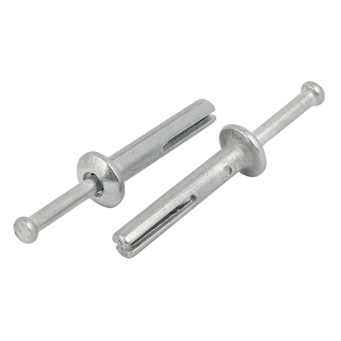Aexit 1/4'' Dia Fastener 1-1/2'' Depth Zinc Alloy Hammer Drive Anchor Expansion Bolt 20pcs Model:50as404qo341