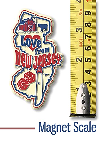 Love from New Jersey Vintage State Magnet miniatura 5