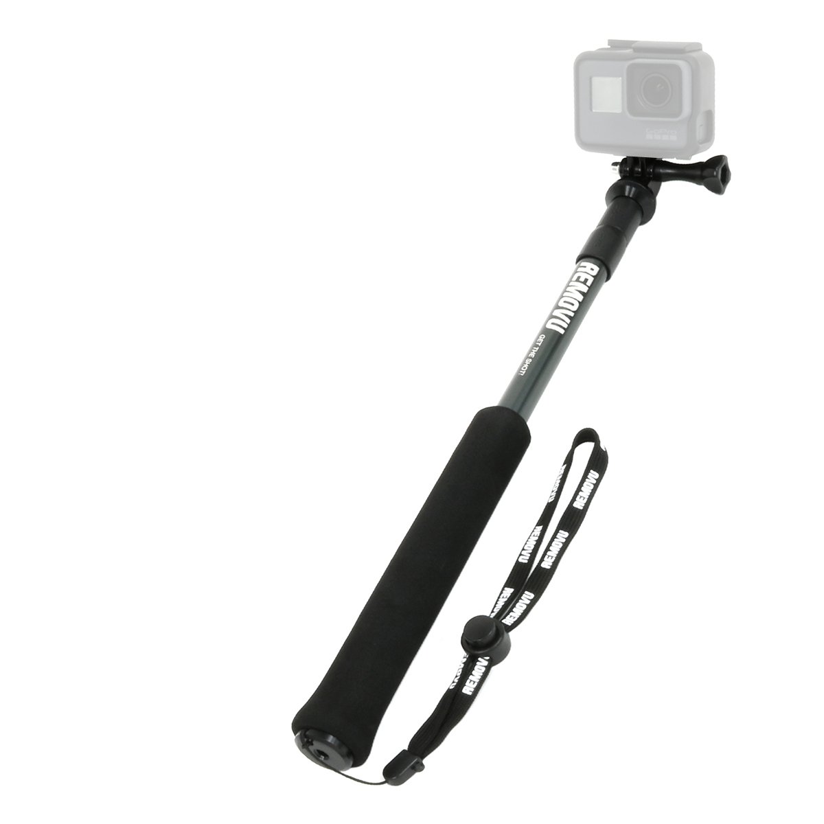 Removu 13-32" Extension Pole - The lightest and Strongest Pole for GoPro (RM-P80-DG) - Dark Grey,RM-P80-DG