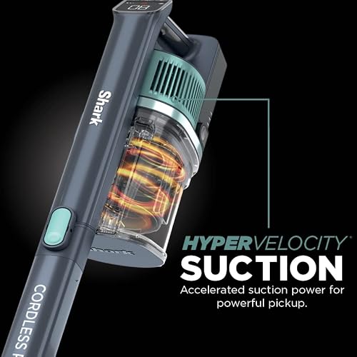 Shark Iz631H Cordless Pro Vacuum With Powerfins And Self-Cleaning Brushroll, Includes Upholstery Tool & Crevice Tool, Up To 60 Minute Runtime, Hepa Filtration, Cordless Vacuum, Dark Grey/Mojito #TOP4