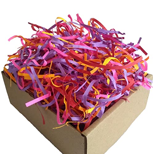 Image of Shredded Paper for Packing, 100 GMS, Shred, Grass, Decorative Fillers for DIY Crafts, Gift Wrapping, Easter Basket, Christmas, Birthday Decoration - Box Packing (Multi Color)