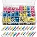 250pcs Heat Shrink Wire Connectors, Sopoby Marine Electrical Terminals Kit, Waterproof Automotive Ring Set with Case
