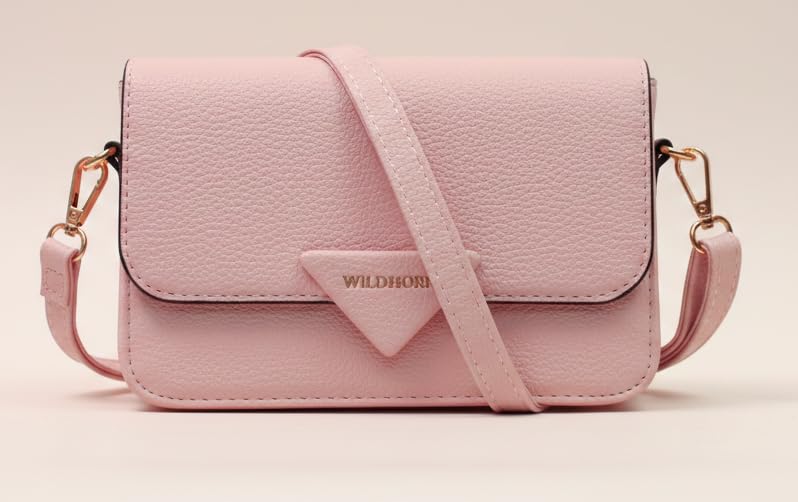 Image of WildHorn Vegan Leather Women's Crossbody Sling Bag | Structured Flap Design Ladies Purse Handbag | Stylish Gift for Women | Ethically Crafted