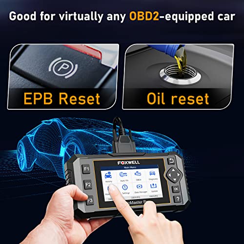 FOXWELL NT624 Elite OBD2 Scanner All Systems Diagnostic Scan Tools for All Cars with SAS Calibration ABS Bleeding Throttle Reset Oil Light & EPB Reset Service, Car Diagnostic Scanner Code Reader