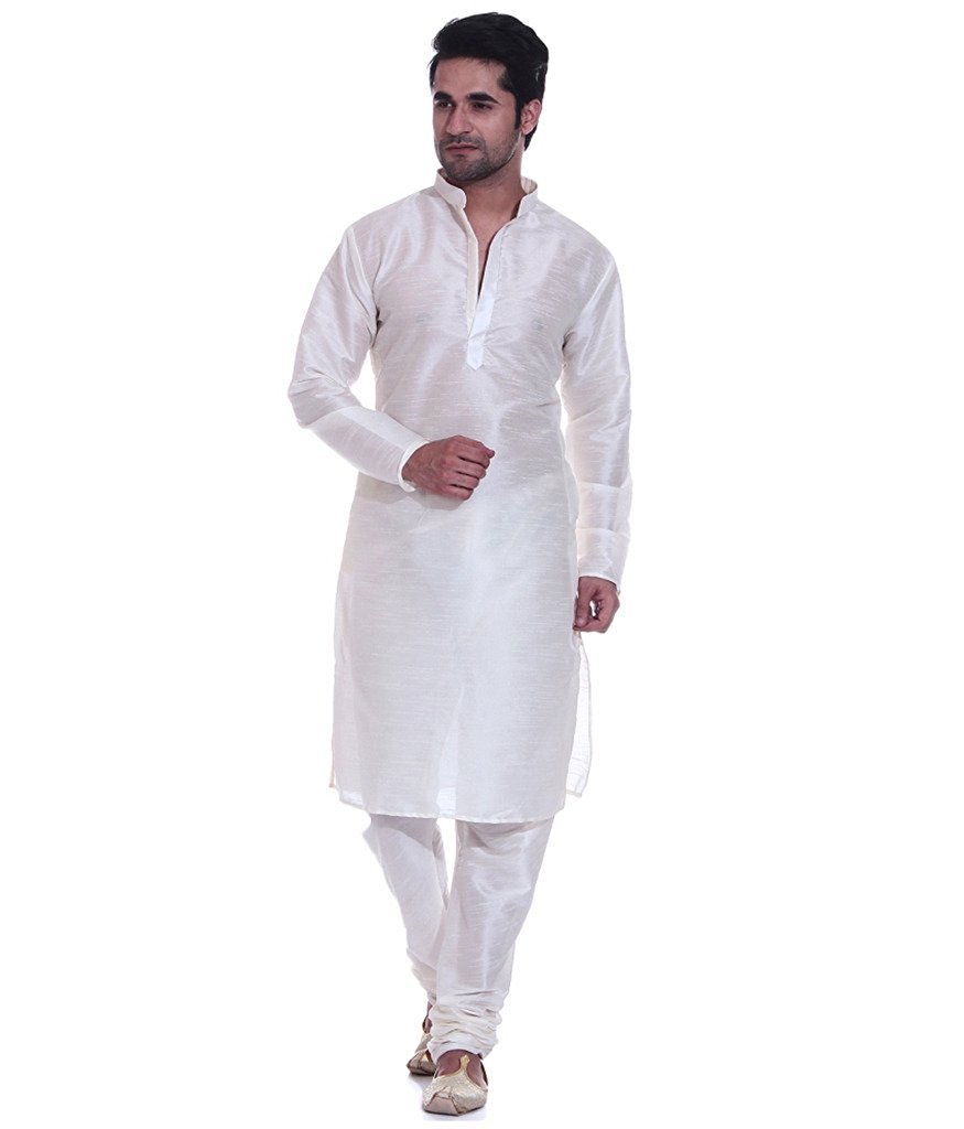 modern garments Silk Blend Men's Kurta Pyjama Set/Kurta Pajama for Men-picture-16