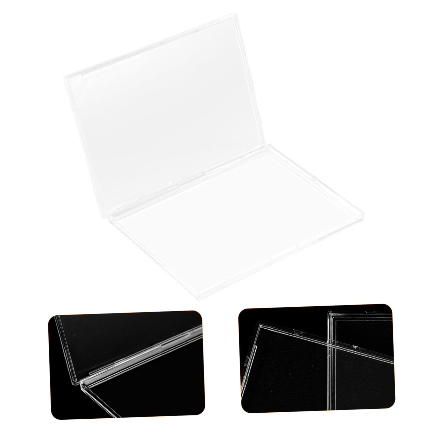 NUOBESTY 4 Set Custodia Per Carte Collezionabili Acrilico Trasparente Per Protezione E Esposizione Facile Da Usare E Riutilizzabile Per Trading Cards E Materiale Fai Da Te 10 Pezzi * 4