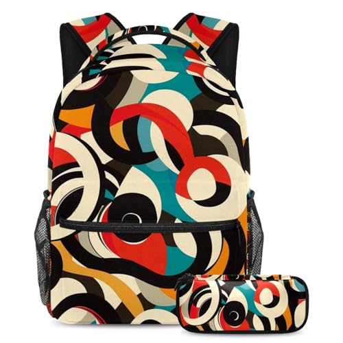 Sac à dos et trousse graphiques vintage pour adopter un style coloré au lycée