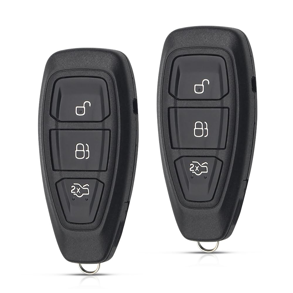 2PCS 3 Buttons Car Key Fob Case For Ford Fiesta Focus Mondeo B-Max S-Max C-Max Galaxy Kug Grand Key Cover with Uncut Blades