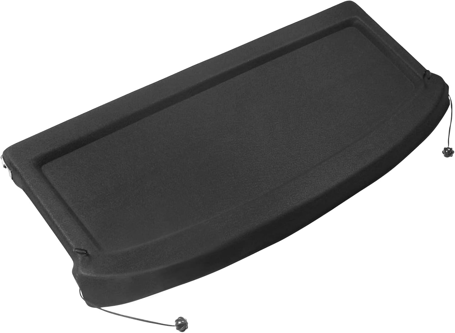 IKON MOTORSPORTS, Cargo Cover Board Compatible with 2015-2020 Volkswagen Golf 7, Black Non Retractable Rear Tonneau Security Shield Shade, 2016 2017 2018 2019
