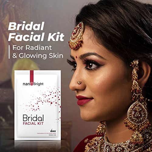 Image of Bridal Facial Kit Vitamin C Glowing Skin 10 Pieces Skin Care Set with Scrub, Toner, Skin tonic, Glutathione Face mask, Glow Sunscreen for Bright and Radiant Glowing Skin Suitable for All Skin Types (Single Use)
