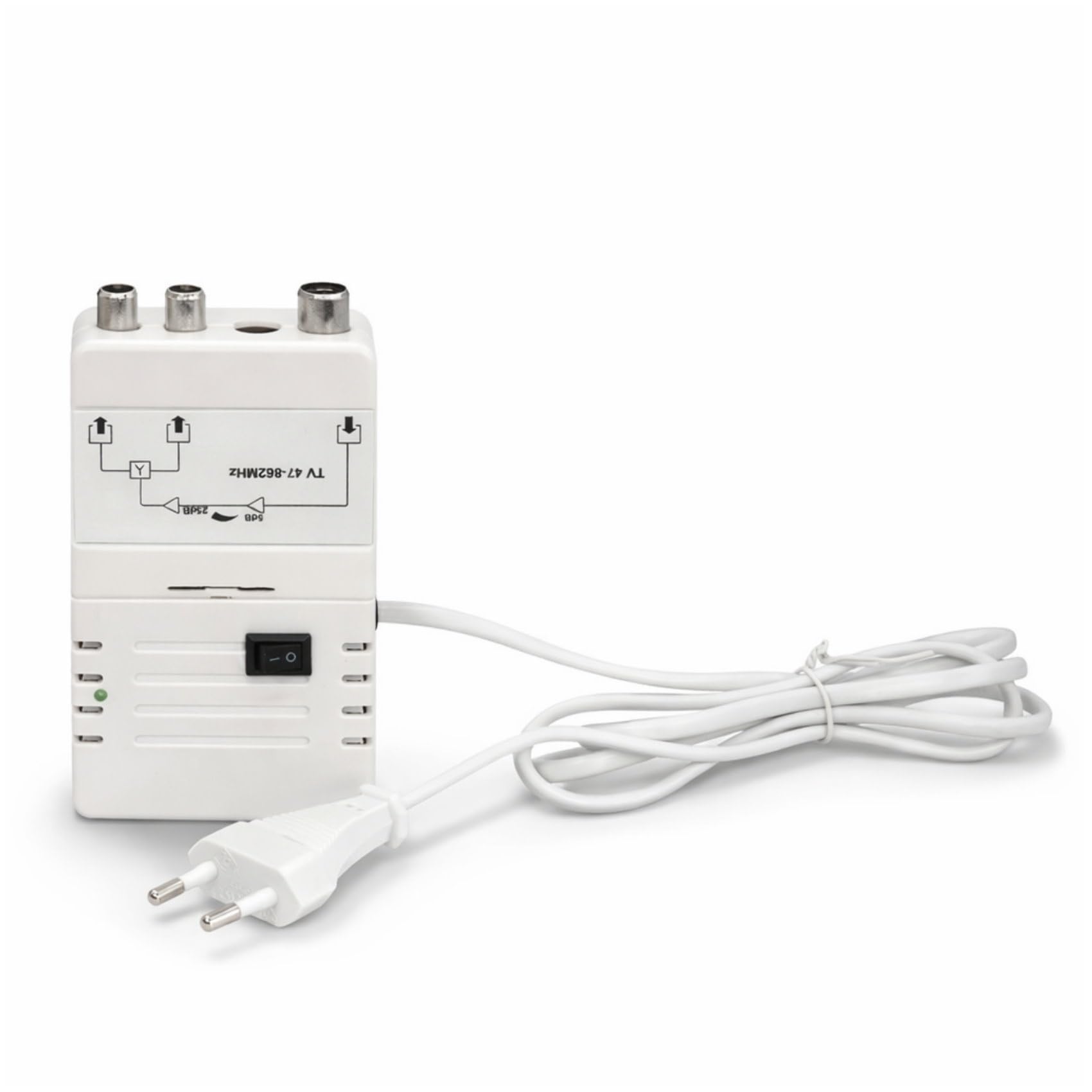 Amplificateur d'antenne numérique pour 2 appareils, Amplification UHF 20dB, Amplification VHF 36dB, télévision par câble, DVB-T, Sky