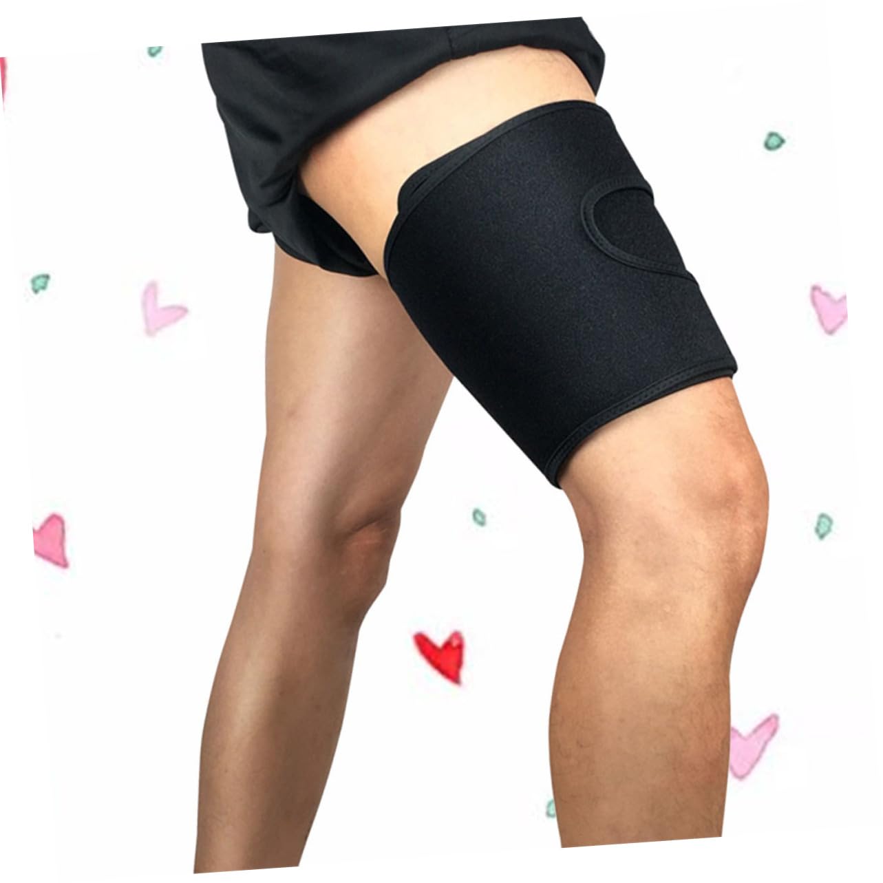 Healeved Thigh Brace Compression Sleeve Thigh Support Brace for Hamstring Injury Prevention for Men Women Outdoor Sports Protection Wrap